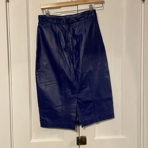 Leather skirt